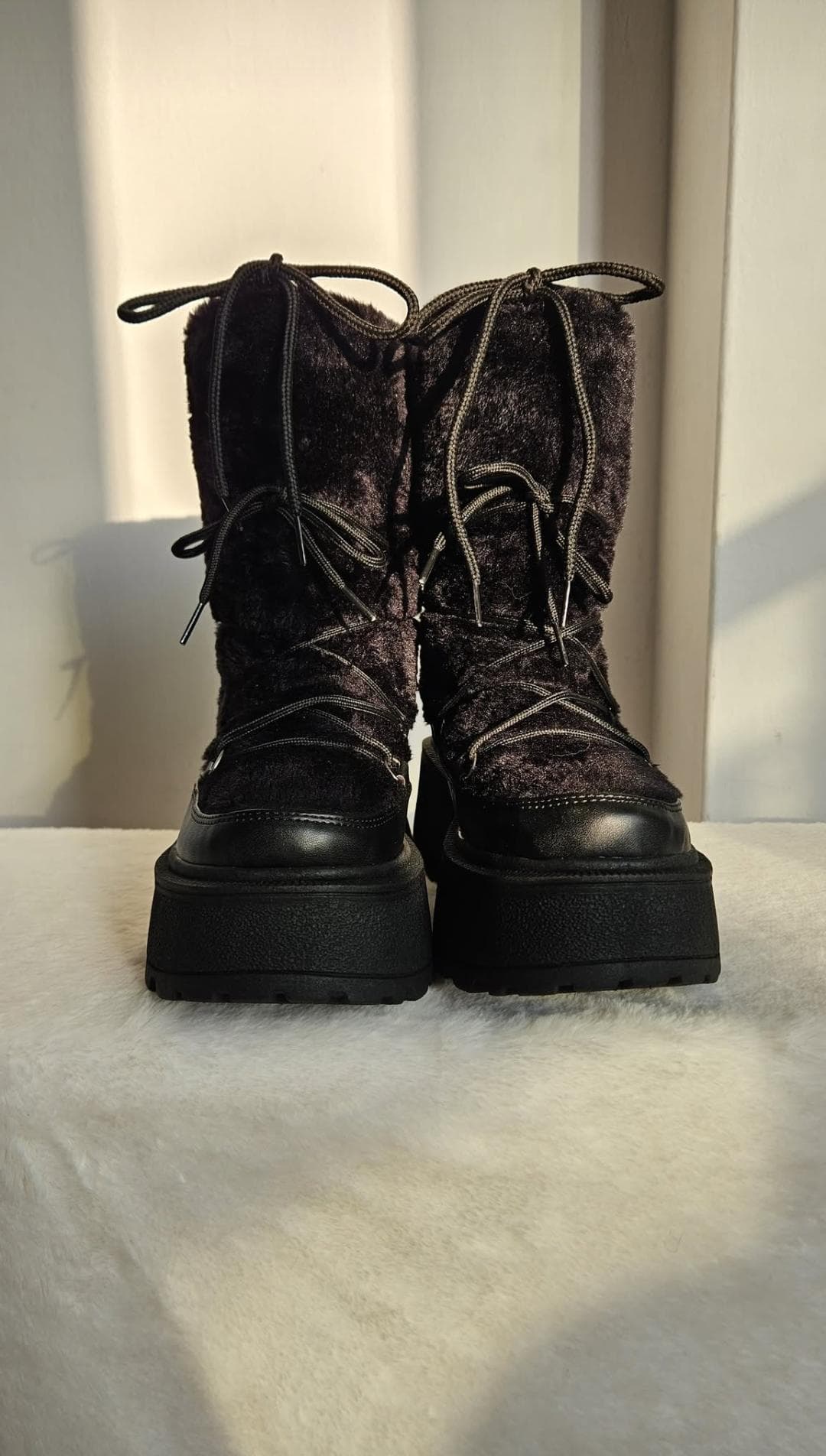 BOTAS PELUCHE (NEGRO)🖤